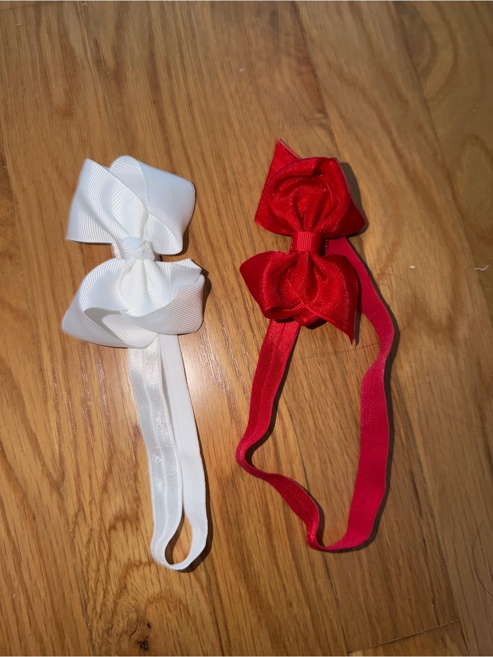 Wee Ones Extra Small Organza and Grosgrain Overlay Hair Bow and Bands